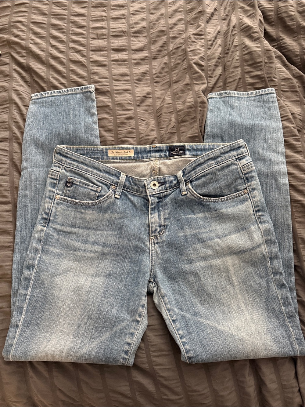 AG Adriano Goldschmied Light Wash Skinny Jeans